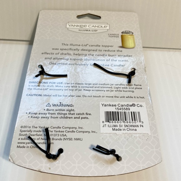 Yankee Candle Snowman Christmas Tree Illuma-Lid Large 22 oz Jar Topper Lid NEW - Picture 10 of 14